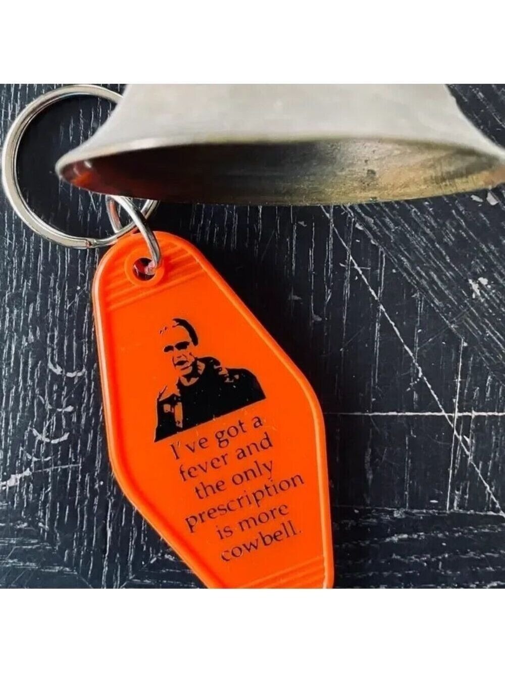($8) Cowbell Keychain